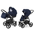 Детская коляска Esspero Newborn Lux 2 в 1, шасси Chrome (Mar Carbon
						
					) — Фото