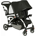 Детская коляска для двойни Joovy Ergo Caboose (Black
						
					) — Фото