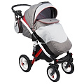 Детская прогулочная коляска Adamex Aspena Rainbow (Red-grey
						
					) — Фото