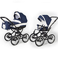 Детская коляска Esspero Classic 2 в 1, шасси Black (Navy Lux
						
					) — Фото