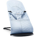 Детское кресло-шезлонг BabyBjorn Balance Soft Air (Ice Blue Fish
						
					) — Фото