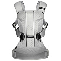 Многофункциональный рюкзак-кенгуру BabyBjorn One Air для ношения ребёнка на груди и на спине (Серебристый) — Фото