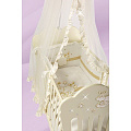 Комплект постельного белья для колыбели Feretti Baby Beddings Culla Etoile 5 предметов (Avorio) — Фото