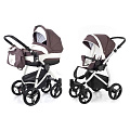 Детская коляска Esspero Newborn Lux 2 в 1, шасси Grey (Brown lux
						
					) — Фото
