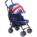 Детская коляска-трость Easywalker Mini buggy XL, с бампером (union jack classic
						
					) — Фото