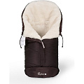 Конверт в детскую коляску Esspero Sleeping Bag White 100% шерсть (Chocolate
						
					) — Фото
