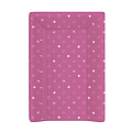 Доска для пеленания на кровать с изголовьем Ceba-Baby Размеры 50х70  (Stars Dark Pink W-201-066-132) — Фото