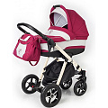 Коляска для новорожденных Esspero Newborn Lux шасси White (Bordo
						
					) — Фото