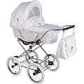 Детская коляска Lonex Classic Retro R-White 2 в 1 (R Wh Groch
						
					) — Фото