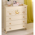 Пеленальный комод Baby Expert Ceramics Perla (Крем с золотистым декором
						
					) — Фото
