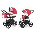 Детская коляска Esspero Newborn Lux 2 в 1, шасси Chrome (Red Lux
						
					) — Фото