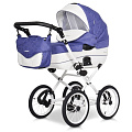 Детская коляска Riko Bruno (Brano) Ecco Prestige 2 в 1, ткань+эко-кожа (19
						
					) — Фото