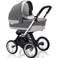 Коляска-люлька для новорожденного Inglesina Sofia, шасси Quad XT (Argento
						
					) — Фото