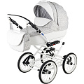 Детская коляска BeBe-Mobile Santana Ecco 2 в 1, ткань+эко-кожа (716s
						
					) — Фото