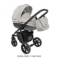 Детская коляска Roan Bass Eco 2 в 1, эко-кожа (Carbon black / Nude black
						
					) — Фото