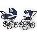 Детская коляска Esspero Classic 2 в 1, шасси Chrome (Navy Lux
						
					) — Фото
