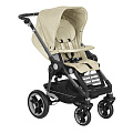 Детская прогулочная коляска Teutonia BeYou V4 Elite Pearl WHL3 (6050 Seashell бежевый эко-кожа шасси Graphite
						
					) — Фото