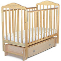 Детская кроватка Sweet Baby Eligio, продольный маятник + ящик (betulla) — Фото