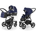 Детская коляска Esspero Newborn Lux 2016 2 в 1, шасси Chrome (Navy
						
					) — Фото
