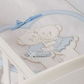 Комплект постельного белья для двойни Feretti Baby Beddings Culla Gemelli Doppio Nido Enchant (Azzurro) — Фото