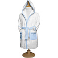Детский махровый халат Red Castle Bathrobe 12-24 месяцев (White/Light-Blue) — Фото