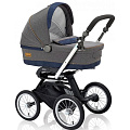Коляска-люлька для новорожденного Inglesina Sofia, шасси Quad XT (Jeans
						
					) — Фото