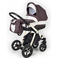 Коляска для новорожденных Esspero Newborn Lux шасси Chrome (Brown Beige
						
					) — Фото