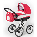 Коляска для новорожденных Esspero Classic шасси Grey (Red Lux
						
					) — Фото