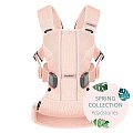 Многофункциональный рюкзак-кенгуру BabyBjorn One Air для ношения ребёнка на груди и на спине (Розовый) — Фото