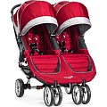Детская прогулочная коляска для двойни Baby Jogger City Mini Double (Crimson/Gray
						
					) — Фото