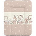 Мягкий пеленальный матрац Ceba Baby на комод 70 x 50 см (W-143-050-230 Ducklings Brown) — Фото