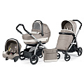 Детская коляска Peg-Perego Book Plus Completo 3 в 1, шасси Silver (Versilia
						
					) — Фото