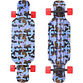 Скейтборд RT Y-Scoo Longboard Shark TIR 31" с сумкой арт. 408, 79х22 (blue army-red) — Фото