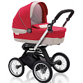 Коляска-люлька для новорожденного Inglesina Sofia, шасси Quad XT (Luna red
						
					) — Фото