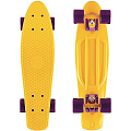 Скейтборд RT Y-Scoo Fishskateboard 22" с сумкой арт. 401, 56,6х15 (yellow-dark purple) — Фото