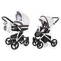 Детская коляска Esspero Newborn Lux 2 в 1, шасси White (Grey
						
					) — Фото