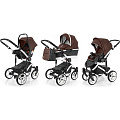 Детская коляска Esspero Magic Alu 3 в 1, шасси White (Brown
						
					) — Фото