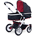 Детская коляска-трансформер Caretero Compass (Red
						
					) — Фото