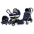 Детская коляска Peg-Perego Book Plus Completo 3 в 1, шасси Jet (Riviera
						
					) — Фото