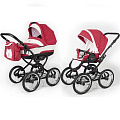Детская коляска Esspero Classic 2 в 1, шасси Black (Red Lux
						
					) — Фото