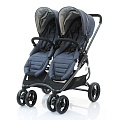 Детская коляска для двойни Valco Baby Snap Ultra Duo Tailormade (Denim
						
					) — Фото