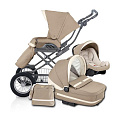 Детская коляска Inglesina Otutto Pram 3 в 1, шасси Ergo Bike (Canapa
						
					) — Фото