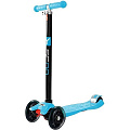 Самокат Y-Scoo Maxi A-20 Shine со светящими колесами (Blue) — Фото