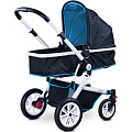 Детская коляска-трансформер Caretero Compass (Blue
						
					) — Фото