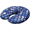 Трикотажная подушка для кормления Ceba Baby Mini (W-702-071-162 Circles Blue) — Фото