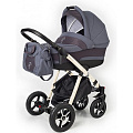 Коляска для новорожденных Esspero Newborn Lux шасси White (Dark Grey
						
					) — Фото
