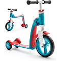 Трехколесный самокат-беговел 2 в 1 Scoot&Ride Highway Baby Plus (сине-красный) — Фото