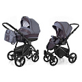 Детская коляска Esspero Newborn Lux 2 в 1, шасси Black (Dark Grey
						
					) — Фото