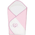 Одеяло-конверт Ceba Baby (W-810-055-007 Hearts White-Pink) — Фото