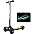 Самокат Y-Scoo Maxi Laser Show (black-yellow) — Фото